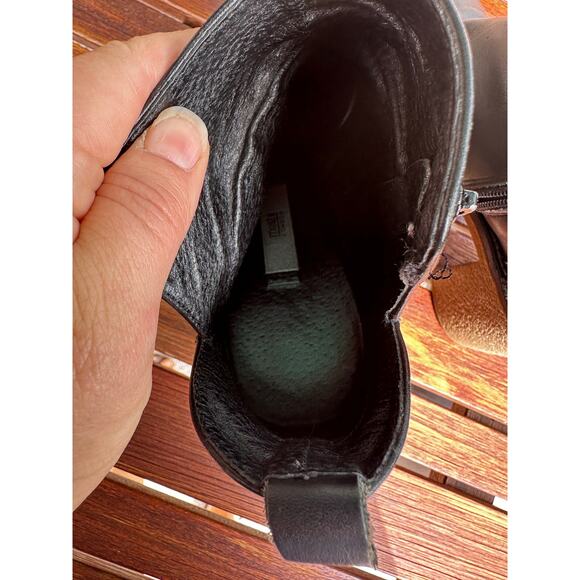 MIDAS Women's Black Leather Heeled Ankle Boots Size EU38/US 7.5-8 - Picture 5 of 8